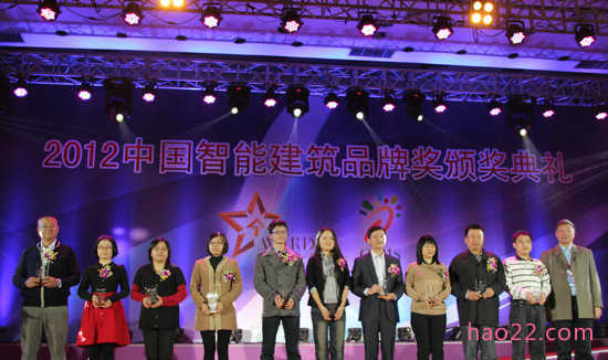 2012年度中国十大系统集成商品牌奖 